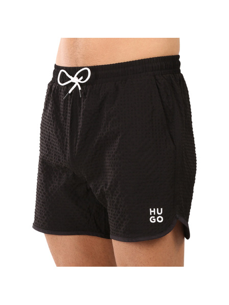 HUGO Pantaloni de baie bărbătești HUGO negri