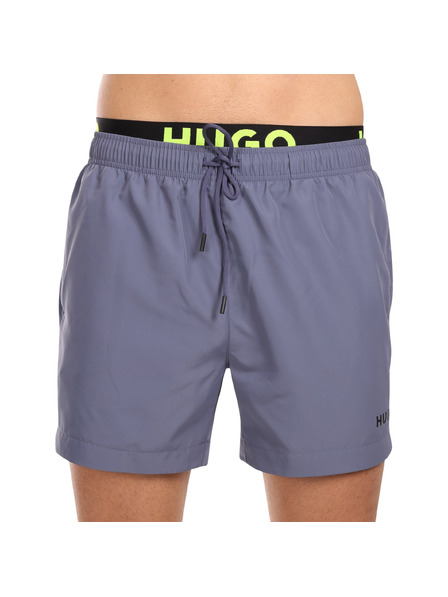 HUGO Pantaloni de baie bărbătești HUGO gri