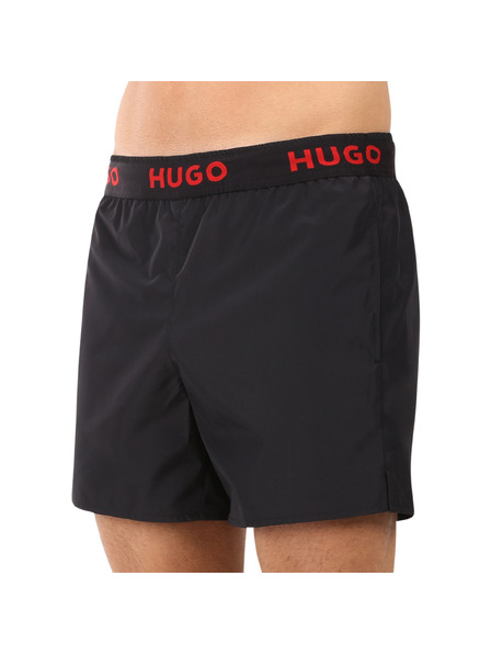 HUGO Pantaloni de baie bărbătești HUGO negri