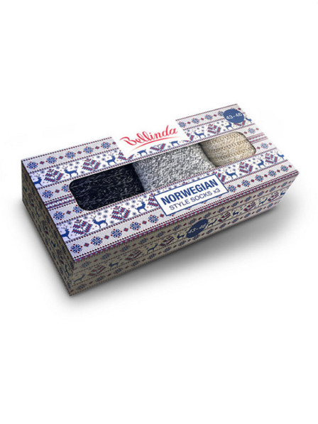 Bellinda Set de trei - Șosete Bellinda multicolore