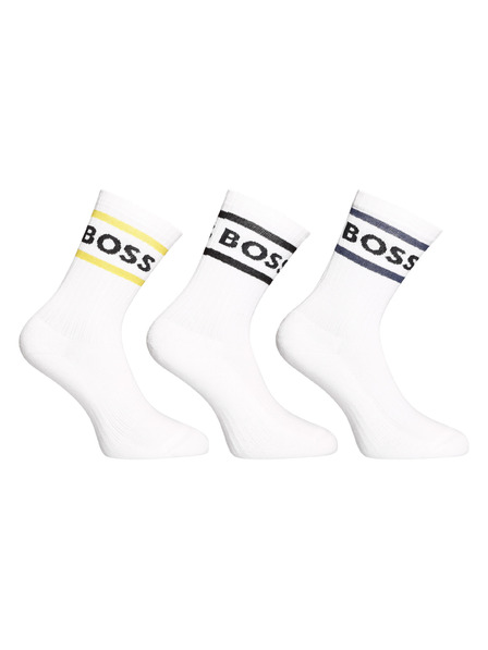 BOSS Set de trei - șosete BOSS înalte albe