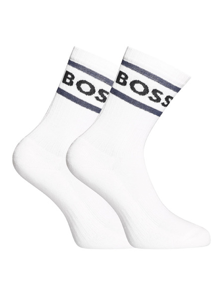 BOSS Set de trei - șosete BOSS înalte albe