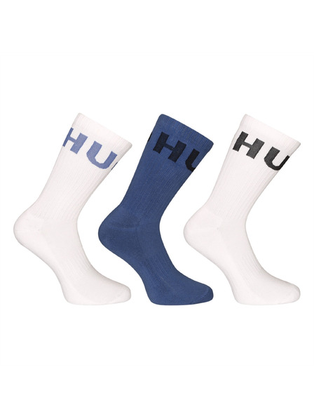 HUGO Set de trei - șosete HUGO înalte multicolore