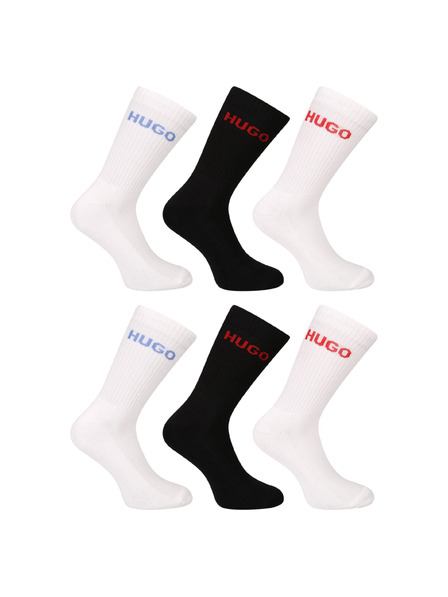 HUGO Set de șase - șosete HUGO înalte multicolore