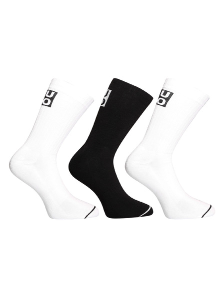 HUGO Set de trei - șosete HUGO înalte multicolore