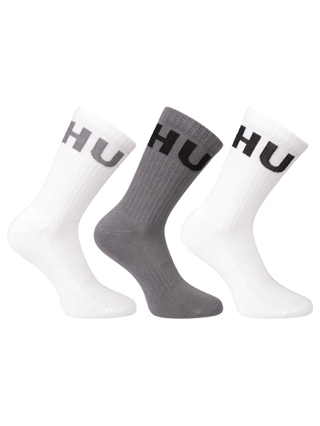 HUGO Set de trei - șosete HUGO înalte multicolore