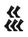 Lee Cooper Set de cinci - șosete Lee Cooper înalte negre