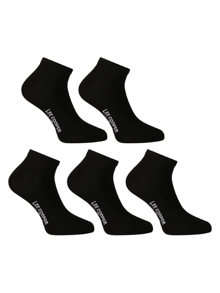 Lee Cooper Set de cinci - șosete Lee Cooper scurte negre