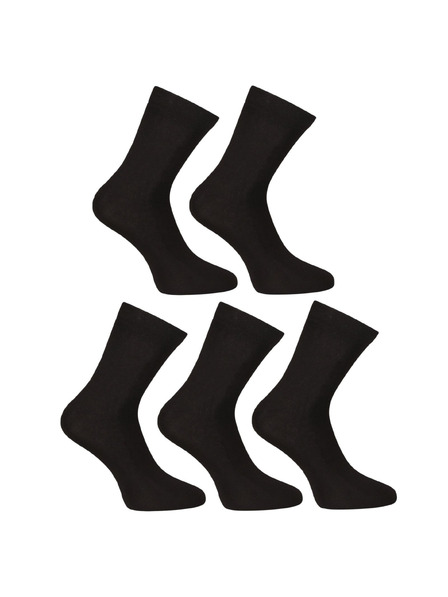 Nedeto 4x Set de cinci - șosete Nedeto la gleză bambusice negre - abonament trimestrial anual