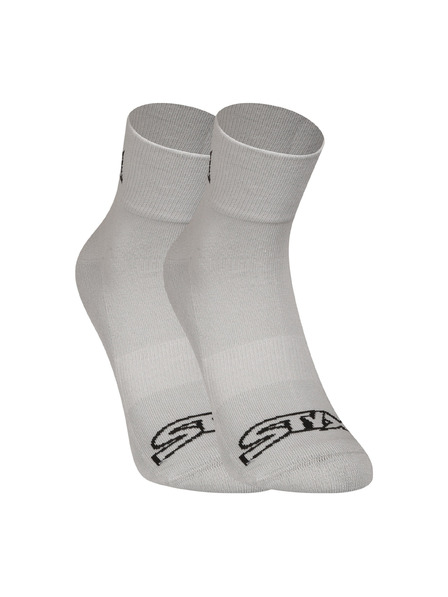 Styx Șosete Styx la gleză gri cu logo negru
