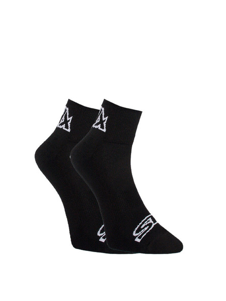 Styx Șosete Styx la gleză negre cu logo alb