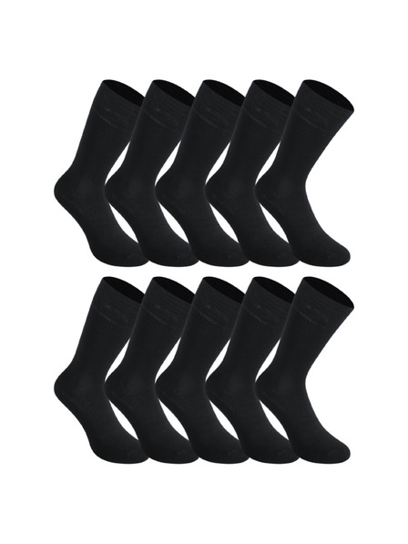 Styx Set de zece - șosete Styx înalte bambusice negre
