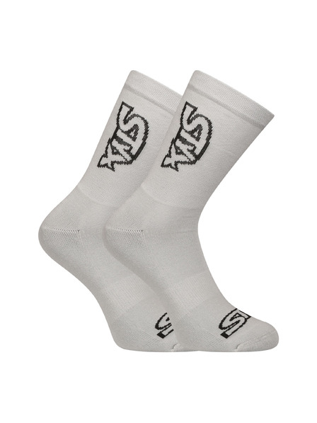 Styx Șosete Styx înalte gri cu logo negru