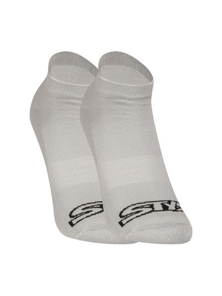 Styx Șosete Styx scunde gri cu logo negru