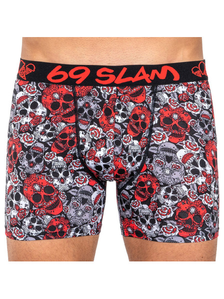69slam Boxeri bărbătești 69SLAM fit bamboo red sugar crane