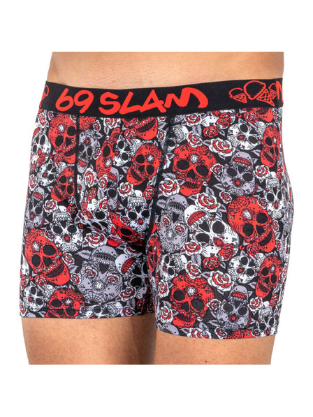 69slam Boxeri bărbătești 69SLAM fit bamboo red sugar crane