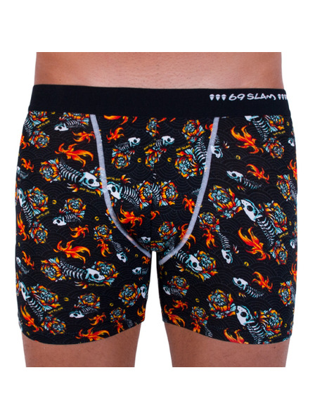 69slam Boxeri bărbătești 69SLAM fit bamboo fish skull