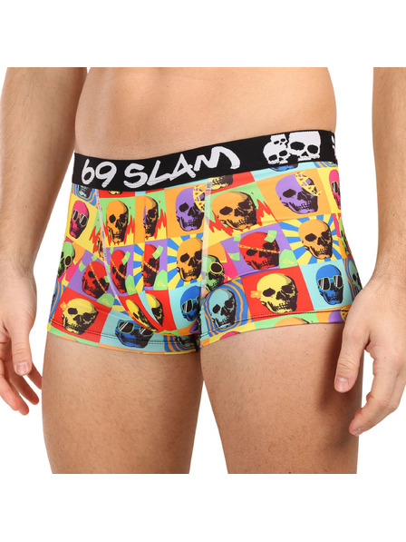 69slam Boxeri bărbătești 69SLAM SKULL MASON HIP multicolor