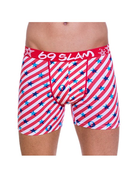 69slam Boxeri bărbătești 69SLAM Fit Bamboo Logo & Lines