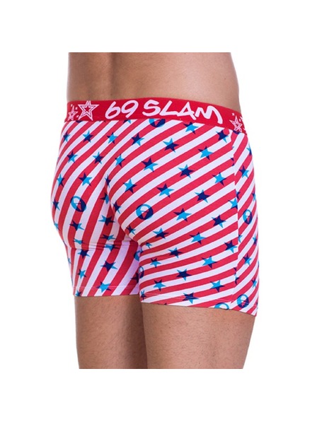 69slam Boxeri bărbătești 69SLAM Fit Bamboo Logo & Lines