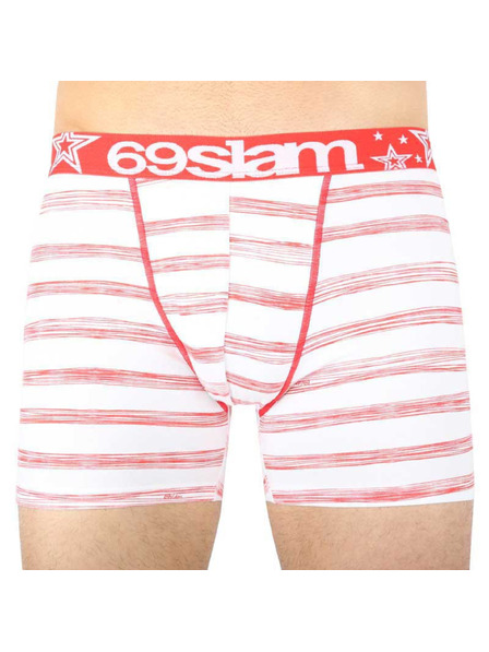 69slam Boxeri bărbătești 69SLAM fit stripes red