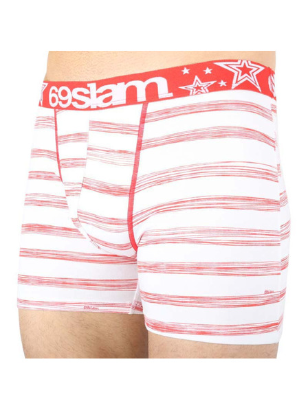 69slam Boxeri bărbătești 69SLAM fit stripes red