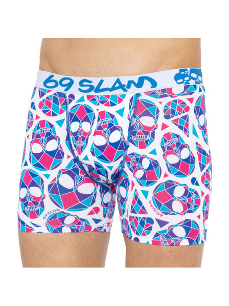 69slam Boxeri bărbătești 69SLAM fit skullmond white