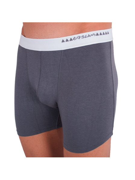 69slam Boxeri bărbătești 69SLAM fit bamboo plain dark grey