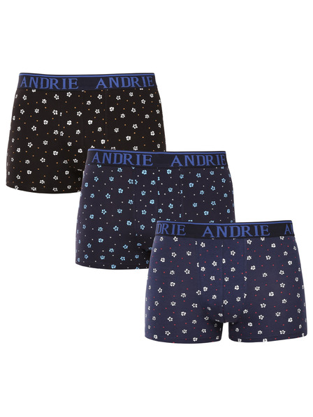 andrie Set de trei - boxeri bărbați Andrie multicolori