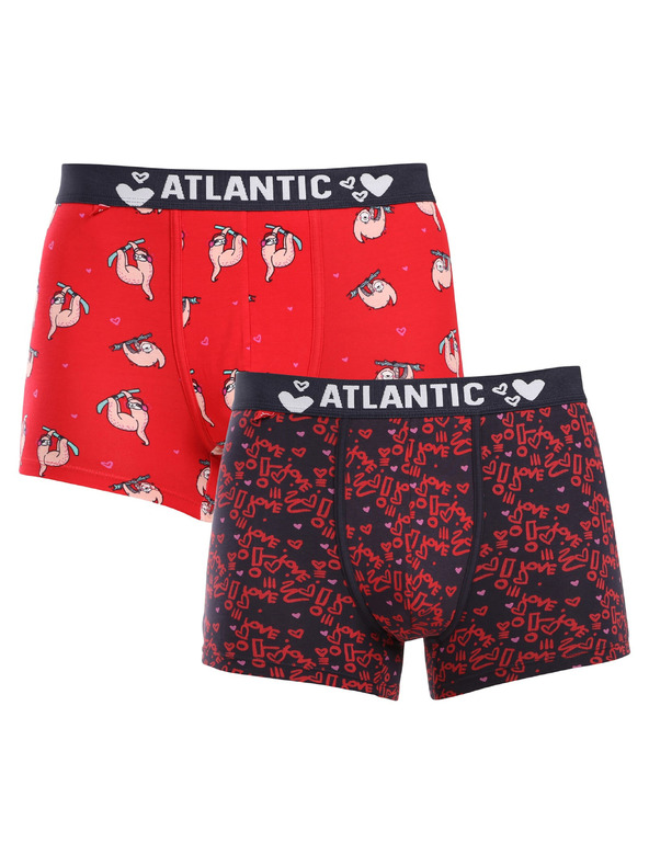 Atlantic Set de doi - boxeri bărbați Atlantic multicolori