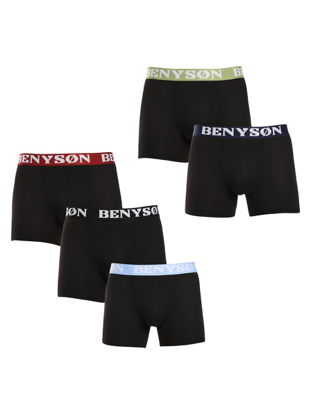 Benysøn Set de cinci - boxeri bărbați Benysøn negri