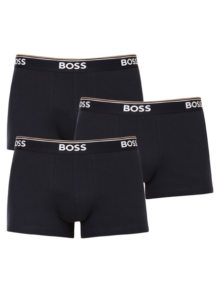 BOSS Set de trei - boxeri bărbați BOSS albastru închis