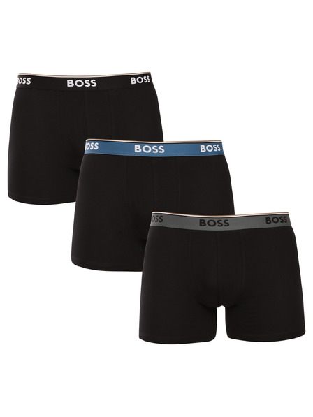 BOSS Set de trei - boxeri bărbați BOSS negri