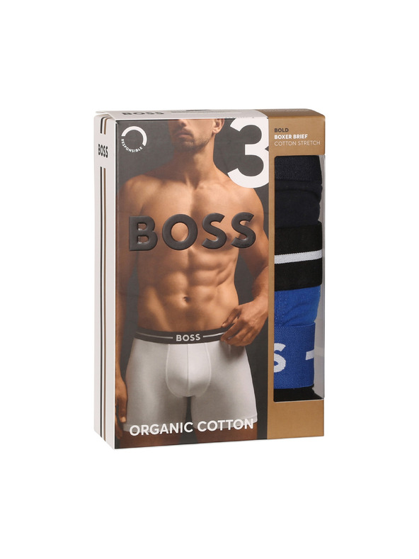 BOSS Set de trei - boxeri bărbați BOSS multicolori