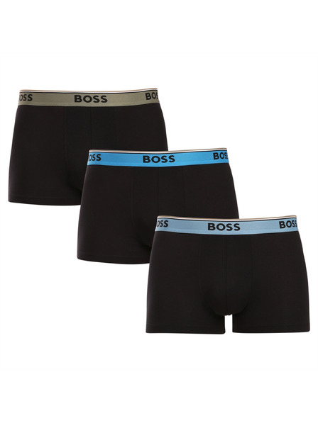 BOSS Set de trei - boxeri bărbați BOSS negri