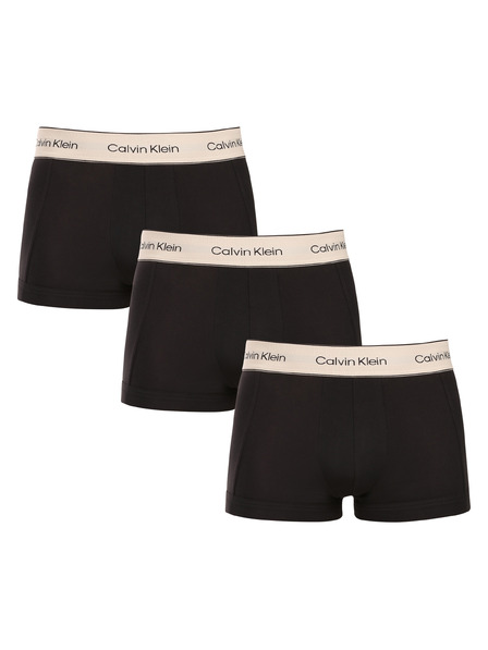 Calvin Klein Set de trei - boxeri bărbați Calvin Klein negri