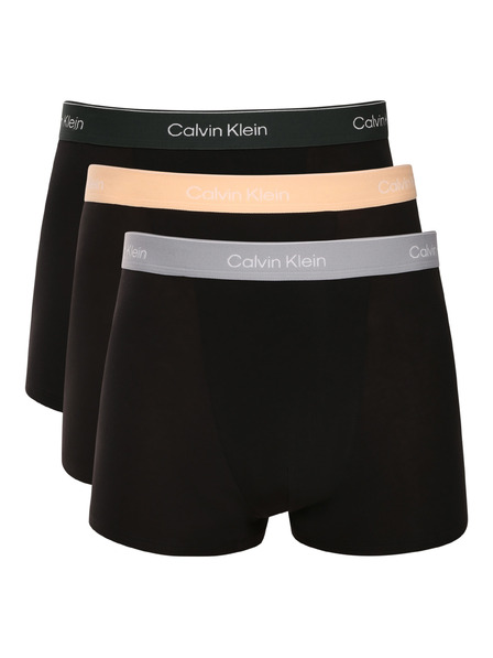 Calvin Klein Set de trei - boxeri bărbați Calvin Klein negri