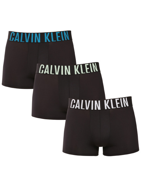 Calvin Klein Set de trei - boxeri bărbați Calvin Klein negri
