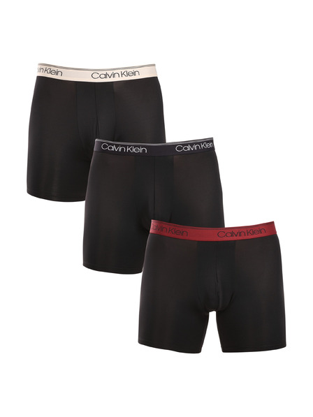 Calvin Klein Set de trei - boxeri bărbați Calvin Klein negri