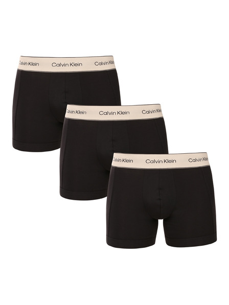 Calvin Klein Set de trei - boxeri bărbați Calvin Klein negri
