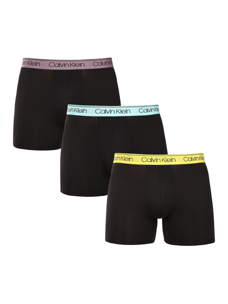 Calvin Klein Set de trei - boxeri bărbați Calvin Klein negri