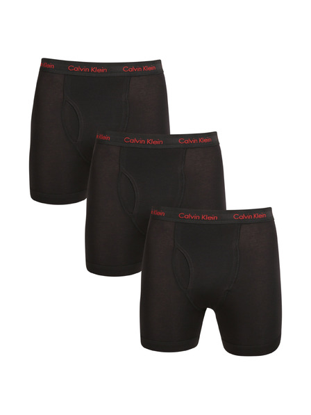 Calvin Klein Set de trei - boxeri bărbați Calvin Klein negri