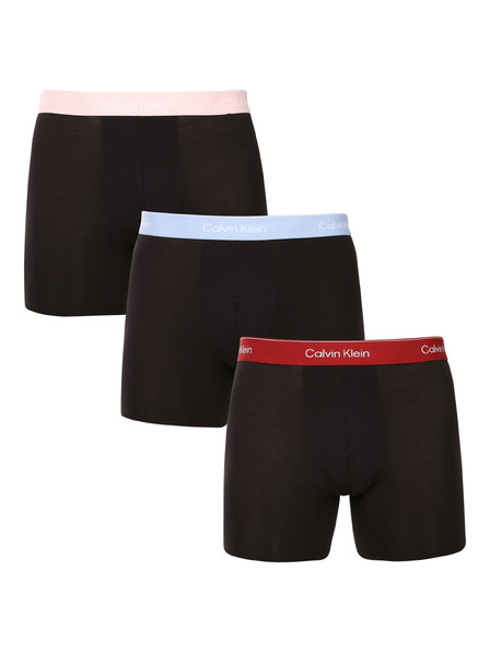 Calvin Klein Set de trei - boxeri bărbați Calvin Klein negri