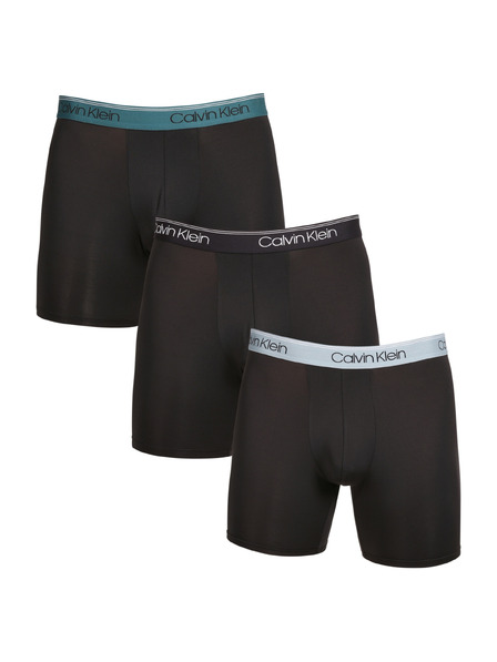 Calvin Klein Set de trei - boxeri bărbați Calvin Klein negri