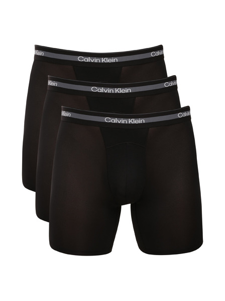 Calvin Klein Set de trei - boxeri bărbați Calvin Klein negri