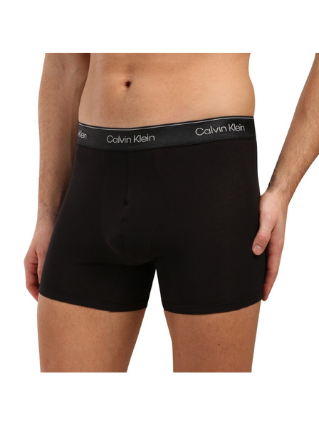 Calvin Klein Set de trei - boxeri bărbați Calvin Klein negri