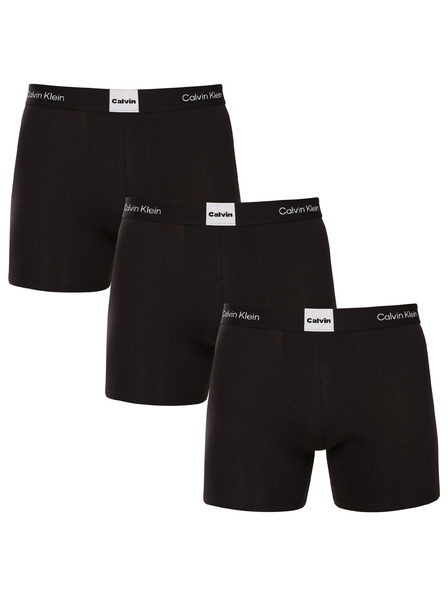 Calvin Klein Set de trei - boxeri bărbați Calvin Klein negri