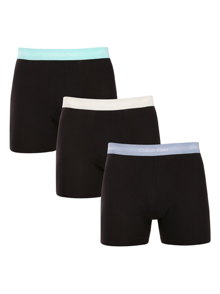 Calvin Klein Set de trei - boxeri bărbați Calvin Klein negri