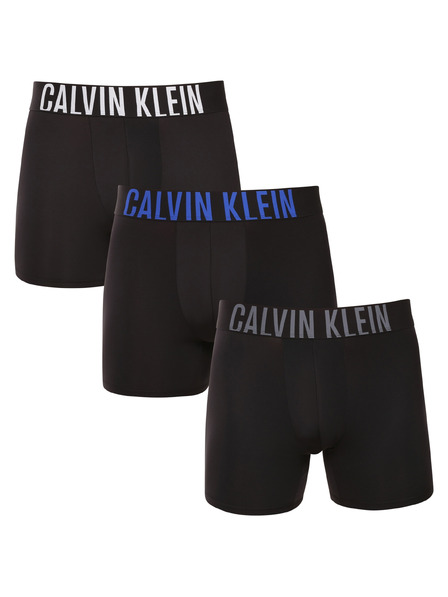 Calvin Klein Set de trei - boxeri bărbați Calvin Klein negri