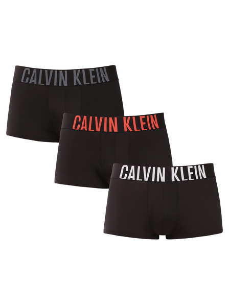 Calvin Klein Set de trei - boxeri bărbați Calvin Klein negri